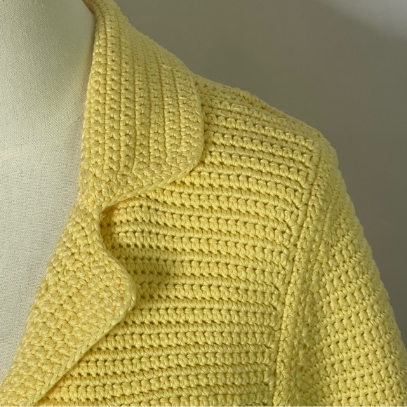 Cynthia Steffe crochet cotton 3/4 sleeve cardigan women’s Size S grandmacore - Picture 7 of 15
